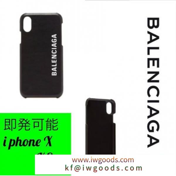 【BALENCIAGA コピー商品 通販】送料関税込 ロゴプリントIPhone X Case　ブラック iwgoods.com:a5g8cm