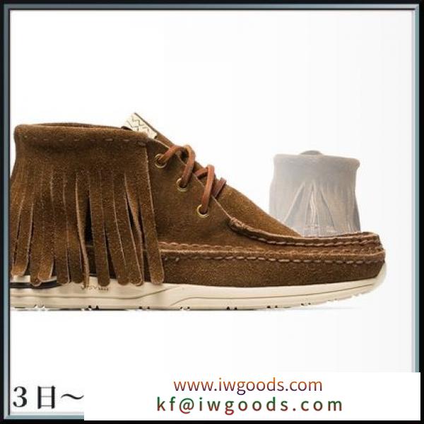 関税込◆ Brown Voyageur lace-up fringe trim suede boots iwgoods.com:xapsis