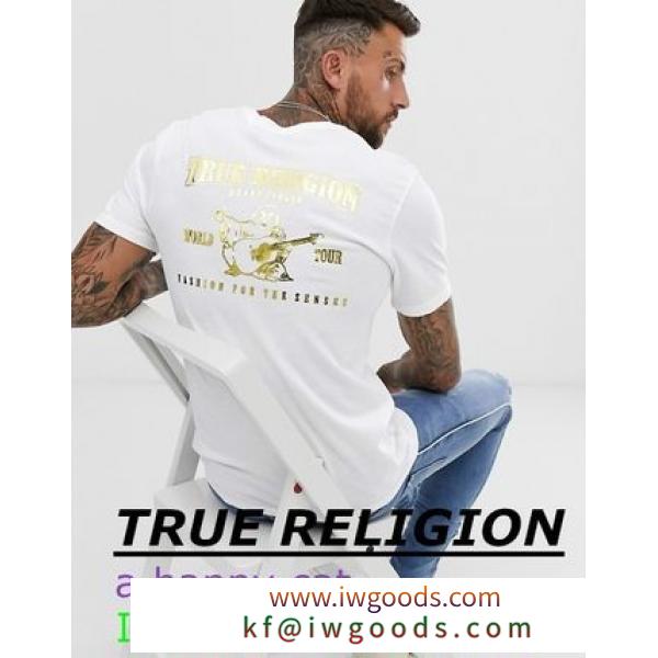 True Religion buddah メタリックロゴTシャツ iwgoods.com:uhjxfn