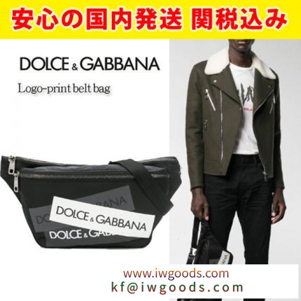 関税送料込国内発送★DOLCE & Gabbana 激安スーパーコピー★Logo-print belt bag iwgoods.com:ksz92l