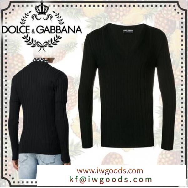 バージン ウール vネック《 Dolce & Gabbana スーパーコピー 》Vネック セーター iwgoods.com:3odp91