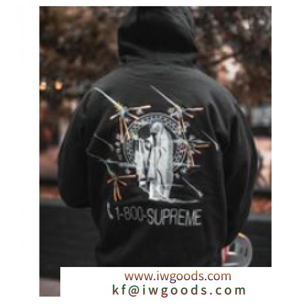 Supreme 1-800 Hooded Sweatshirtシュプリームコピー  パーカー メンズおしゃれ スウェットシャツコットン派手すぎず夜光 iwgoods.com K1D85v