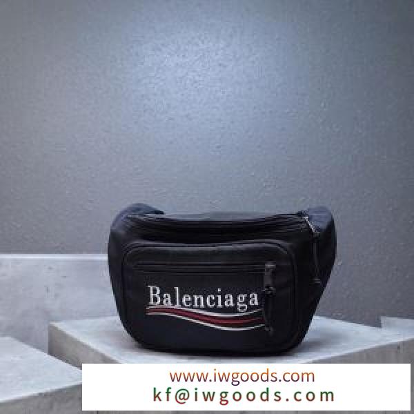 バレンシアガ メンズ ウエストバッグ 抜群な相性がポイント BALENCIAGA コピー ブラック ブルー ロゴ おしゃれ 品質保証 4823899WB354400 iwgoods.com XjyKra