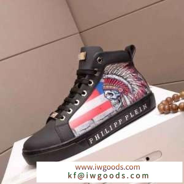 フィリッププレイン メンズ スニーカー ファッション感を出す新作 PHILIPP PLEIN ブランド 靴 コピー ブラック 着こなし 安い iwgoods.com myyyWD