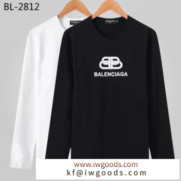 現在流行中のおすすめ人気 最重要！2021秋冬トレンド バレンシアガ Balenciaga 長袖Tシャツ 2色可選 iwgoods.com Ln81by