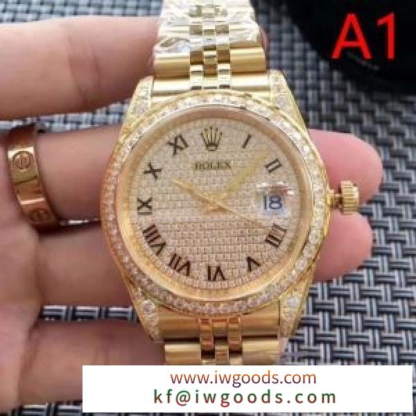 超激得高品質　スーパーコピーロレックスROLEX激安通販腕時計　ゴールドダイヤ　プレゼントにおすすめ iwgoods.com HzSDWz