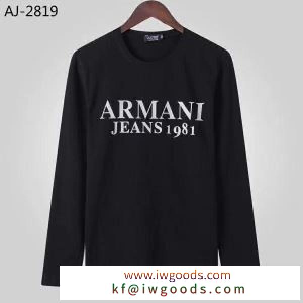 長袖Tシャツ 2色可選 アルマーニ ARMANI 2020秋冬憧れスタイル 今年の冬のトレンドデザイン iwgoods.com KXzSzq