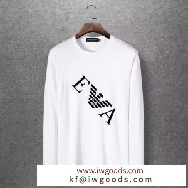 多色可選 アルマーニ ARMANI 長袖Tシャツ 2020年秋に買うべき 暖かく冬らしいコーデに変身 iwgoods.com 49b0fq