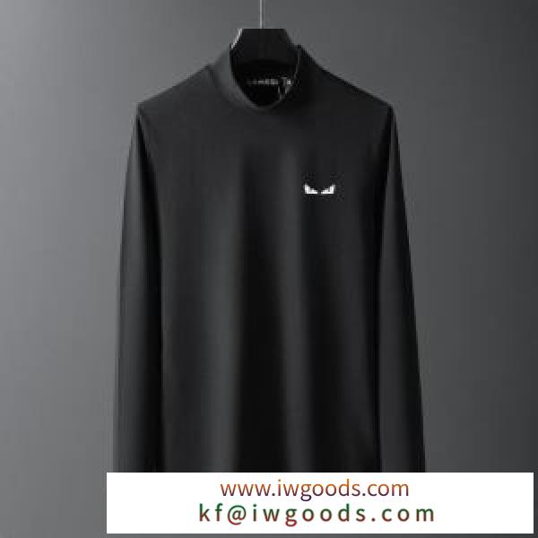 BAG BUGS バッグ バグズ フェンディ 長袖Tシャツ メンズ より洗練されたコーデに FENDI コピー ストリート 黒白２色 VIP価格 iwgoods.com eyWbay