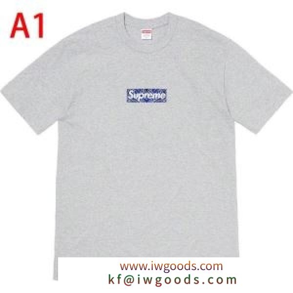 コーデのアクセントになる 多色可選  Tシャツ/半袖 Supreme 19FW Bandana Box Logo Tee 20SS☆送料込 iwgoods.com ODKnai