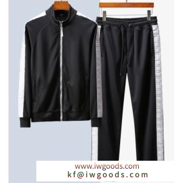 フェンディ ジャケット コピー モダンなデザインが素敵 メンズ FENDI ブラック セット ソフト ストリート ブランド 格安 iwgoods.com qKniKn
