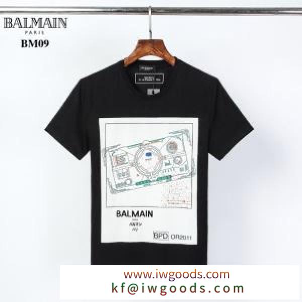 20新作です 半袖Tシャツ 2色可選 ストリート感あふれ バルマン 普段使いにも最適なアイテム BALMAIN iwgoods.com eGX5je