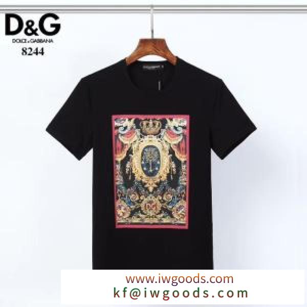 この時期の一番人気は ドルチェ＆ガッバーナ 2色可選 Dolce&Gabbana シンプルなファッション 半袖Tシャツ iwgoods.com 4TLbKz