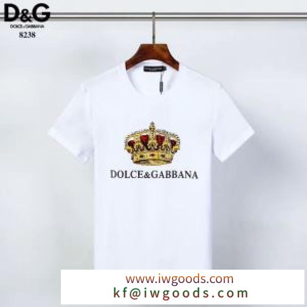 おしゃれに大人の必見 2色可選 半袖Tシャツ 大人の新作こそ ドルチェ＆ガッバーナ Dolce&Gabbana iwgoods.com Cu0fGr