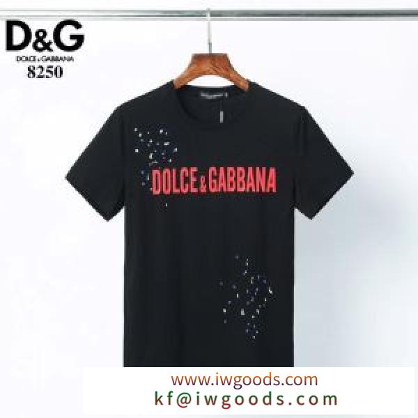 2020年春限定 2色可選 半袖Tシャツ 海外でも人気なブランド ドルチェ＆ガッバーナ Dolce&Gabbana iwgoods.com ODOTzm