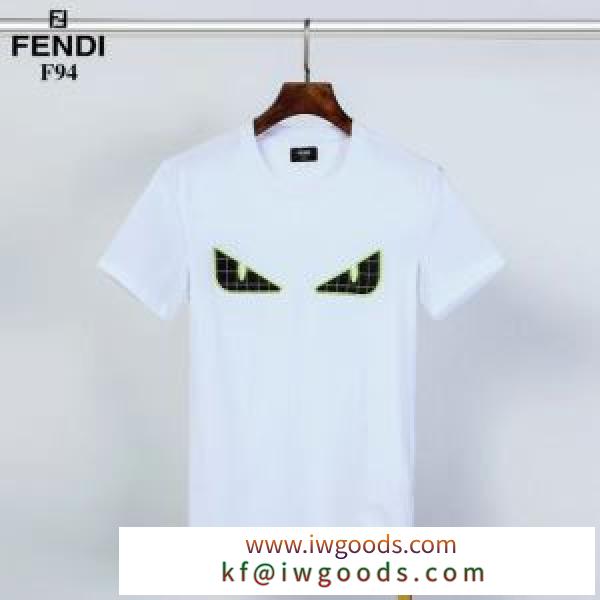 2色可選 フェンディ幅広いアイテムを展開  FENDI高級感のある素材 半袖Tシャツ 2020年春限定 iwgoods.com HbiSjC