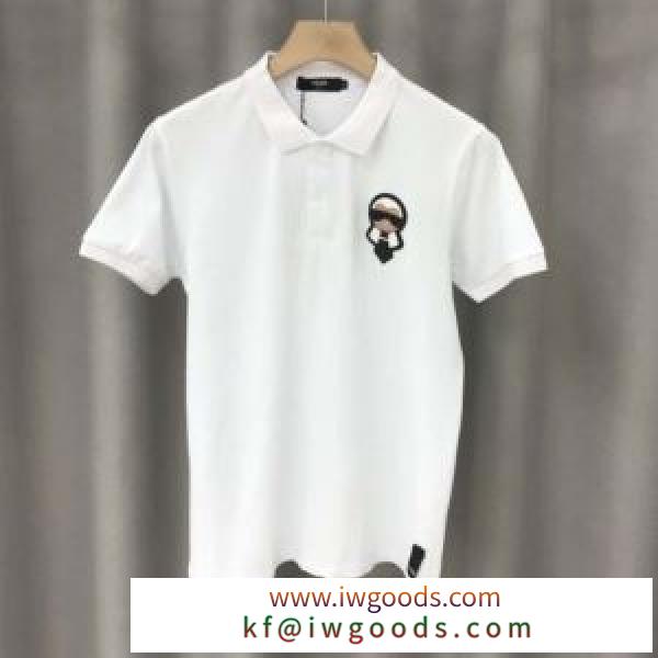 フェンディどのアイテムも手頃な価格で 2色可選  FENDI トレンド最先端のアイテム 半袖Tシャツ iwgoods.com WPruiy