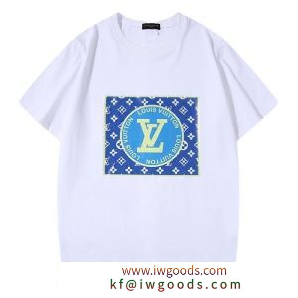 おしゃれに大人の必見 2色可選 半袖Tシャツ 驚きのプライス ルイ ヴィトン LOUIS VUITTON iwgoods.com 5feyii