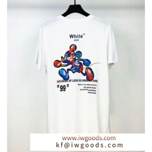 Off-White 2020SS人気 2色可選 オフホワイト 2年以上連続１位獲得 半袖Tシャツ エレガントな雰囲気 iwgoods.com Oj4Pfq