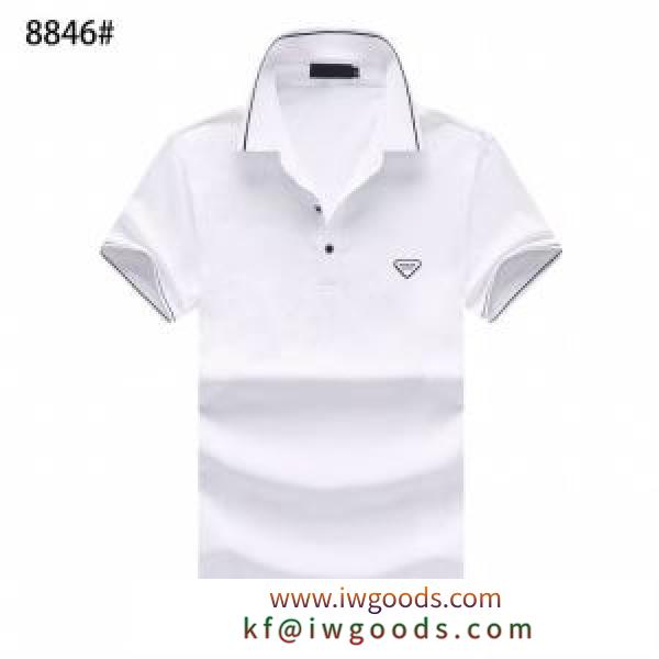 大人気のブランドの新作 半袖Tシャツ 3色可選 老舗ブランド プラダ PRADA  確定となる上品 iwgoods.com 0z4DSf