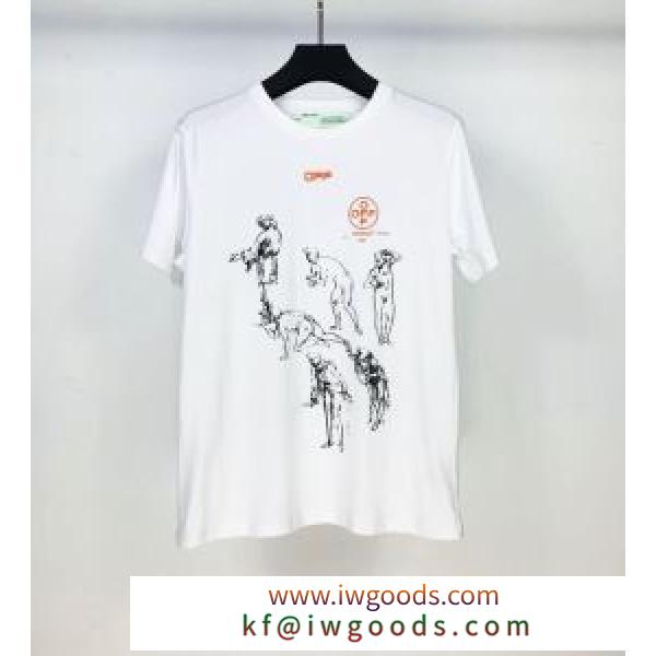 2色可選 シンプルなファッション 半袖Tシャツ この時期の一番人気は Off-White オフホワイト iwgoods.com jmiCqe