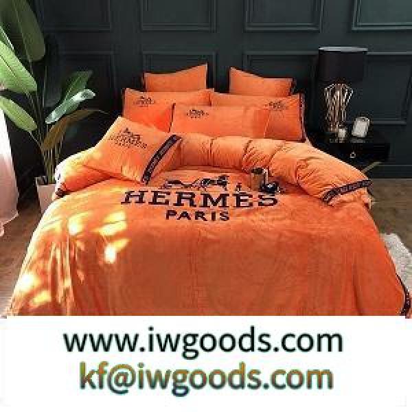 【入手困難】HERMES人気色 エルメス コピー布団カバー★ 掛け布団カバー★おしゃれな4点セット iwgoods.com DiyG9j