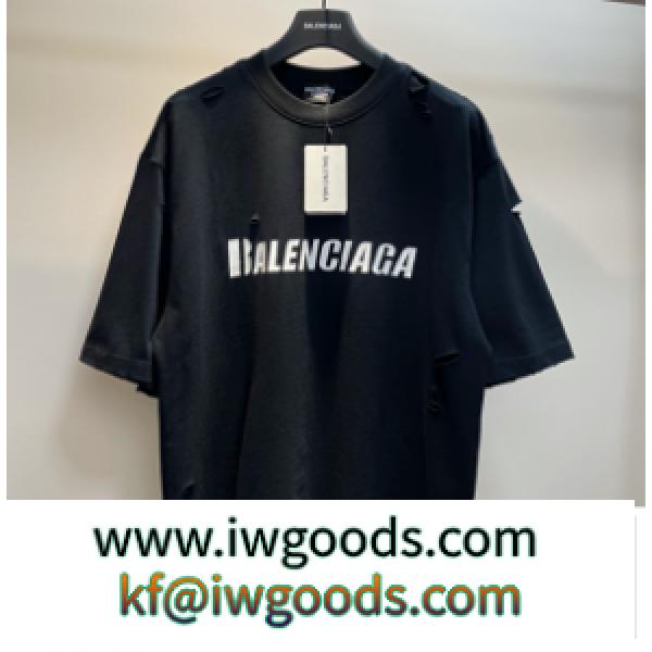 バレンシアガ激安通販BALENCIAGAコピーtシャツ人気2022男女OKスタイリッシュオーバーサイズトップス黒色 iwgoods.com 95bCCC