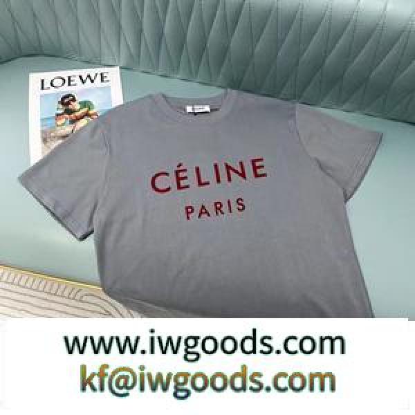 今最もHOTなCELINE セリーヌ半袖Tシャツコピー 高品質 ユニセックス oversize 今季の流行おすすめ新作 iwgoods.com Cem8fC