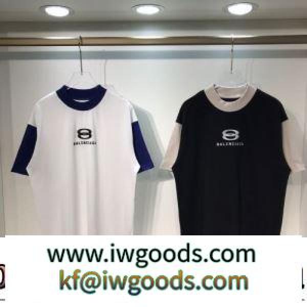2022春夏 自分らしいスタイリング 柔らかい手触り BALENCIAGAブランド コピー 早くも完売している Tシャツ 2色可選 iwgoods.com G9DOzq