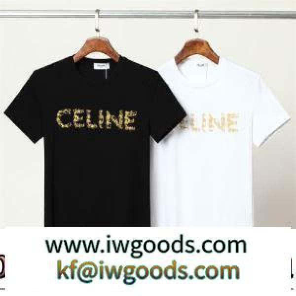 一番人気の新作はこれ CELINEコピー ブランド 2色可選 Tシャツ 2022春夏 クールビズ 縦には伸びにくい 超目玉 iwgoods.com mKn0na