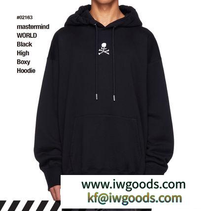 人気話題！ブランド コピー Mastermind WORLD Black High Boxy Hoodie iwgoods.com:9p3kkc-3
