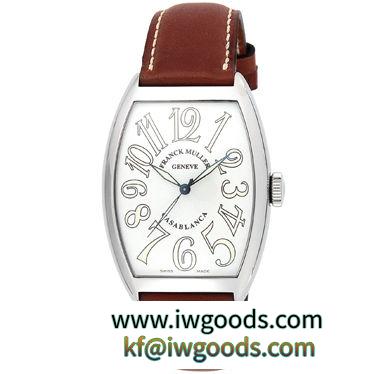 フランクミュラー ブランドコピー商品腕時計カサブランカ 6850CWHTブラウン革ベルト iwgoods.com:muj9n1-3