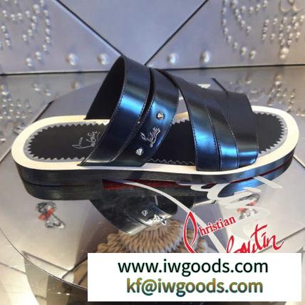 日本未入荷◆ルブタン直営店◆サンダル【Flag shoe】◆ブラック iwgoods.com:t4xif4-3
