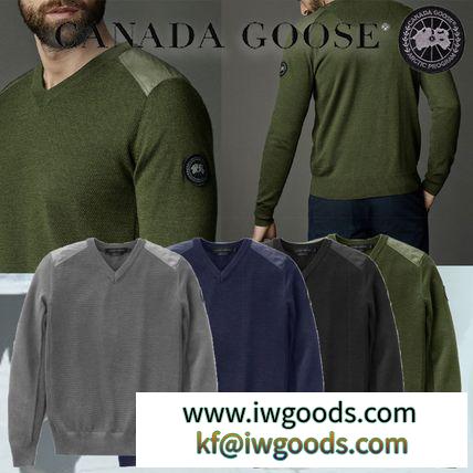 CANADA Goose ブランド 偽物 通販▼上質 ブラックラベル MCLEOD Vネックセーター 4色 iwgoods.com:g6rppa-3