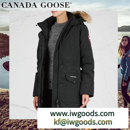 ☆ CANADA Goose ブランドコピー Trillium ブラック ファーパーカーコート iwgoods.com:dknb8y-3