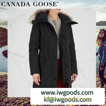 ☆ CANADA Goose ブランドコピー通販 Rossclair ブラック ファーパーカーコート iwgoods.com:4162em-3