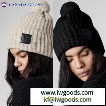 CANADA Goose ブランドコピー商品  Melange Pom Toque ニットキャップ iwgoods.com:kzampj-3