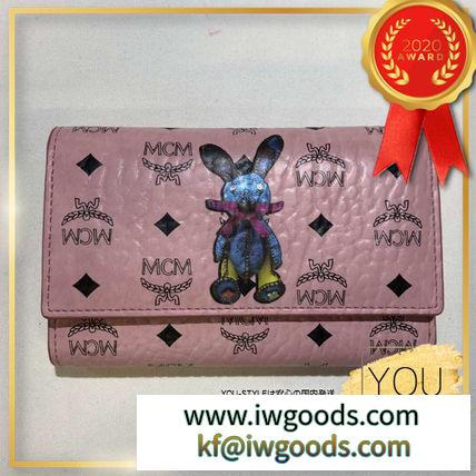 VIP SALE MCM 偽物 ブランド 販売 Rabbit VISETOS Wallet Soft Pink ラビット 財布 iwgoods.com:s6n5vh-3