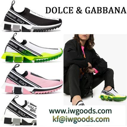 Dolce＆Gabbana ブランドコピー商品 ソレント ロゴプリント スリッポン スニーカー iwgoods.com:cfznzj-3