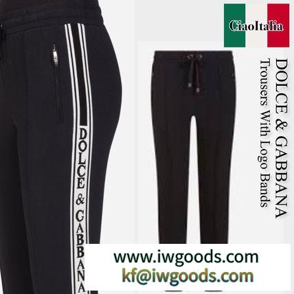 Dolce Gabbana ブランド 偽物 通販 trousers with logo bands iwgoods.com:osp6a4-3
