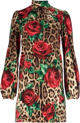 Dolce & Gabbana ブランドコピー商品■逸品 プリント ストレッチ クレープ ドレス iwgoods.com:j0mts1-3
