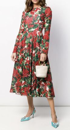 DOLCE & Gabbana 偽ブランド FLORAL PRINT MIDI DRESS iwgoods.com:yjgtgw-3