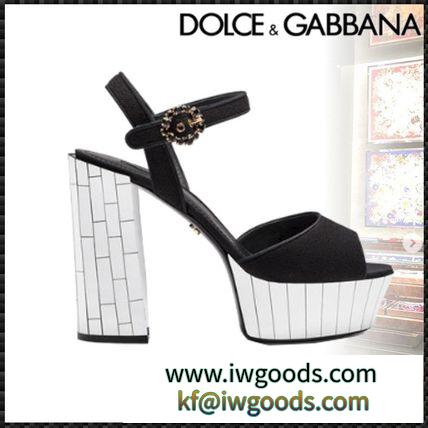【直営店】Dolce&Gabbana ブランドコピー商品 サンダル ウール＆グログランクレープ iwgoods.com:dwj8rs-3