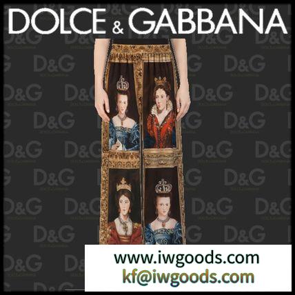 新作【Dolce&Gabbana 激安スーパーコピー】パンツ クレープデシン クイーンプリント iwgoods.com:8cybiz-3