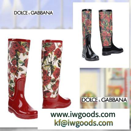 DOLCE&Gabbana コピー品★花柄 レイン ブーツ★長靴★2色 iwgoods.com:inpti8-3