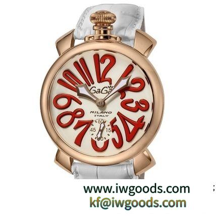 スイス製 ☆GaGa Milano ブランド コピー☆ 腕時計 MANUALE 48MM GOLD PLATED♪ iwgoods.com:z8arhn-3