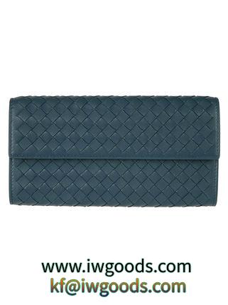 BOTTEGA VENETA スーパーコピー イントレチャート ナッパ ウォレット blue iwgoods.com:s3dnrk-3