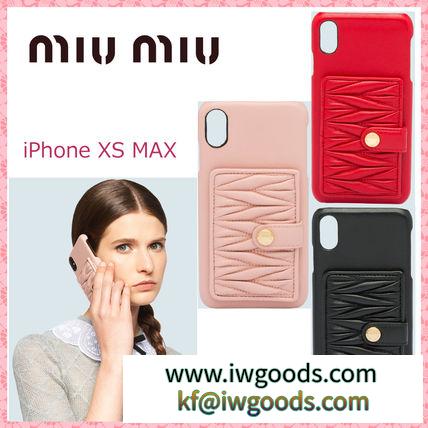 送料込【Miu Miu】カードケース付き★iPhone XS MAX 対応ケース iwgoods.com:58im0e-3