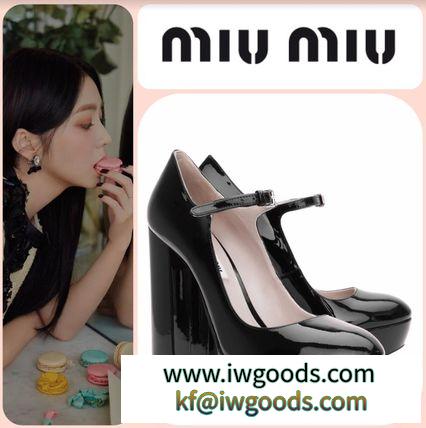 【MIU MIU】ミュウミュウ ブランド 偽物 通販 パテントレザー シューズ ブラック iwgoods.com:pwgmuw-3