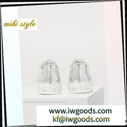 【MIU MIU】 metallised trainers iwgoods.com:ybunpi-3